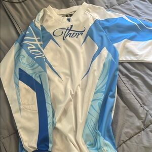 Thor Blue and White Graphic Top